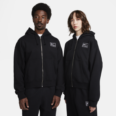 Nike x Stüssy 男女皆宜全長式拉鍊毛絨連帽衫| Nike香港官方網上商店