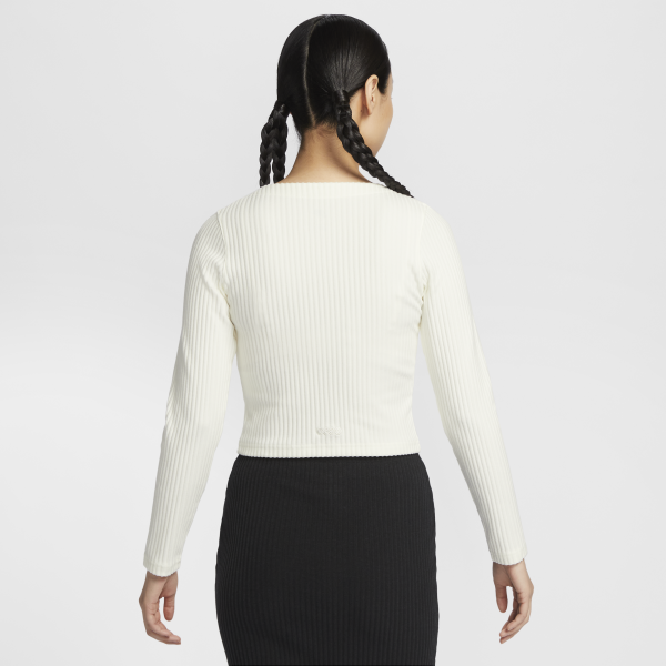 Nike Sportswear Chill Rib 靈蛇迎新系列女子修身前身拉鍊冷衫