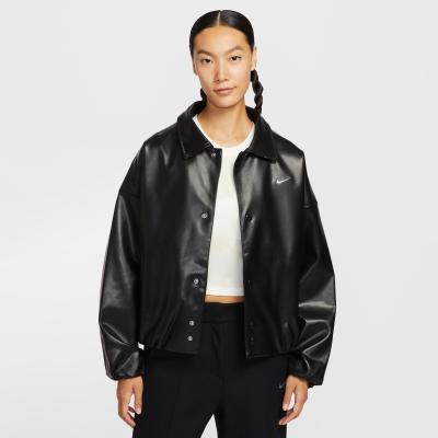 nike leather bomber jacket