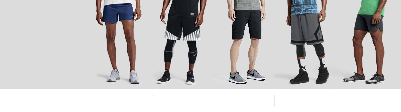 nike men's exercise shorts